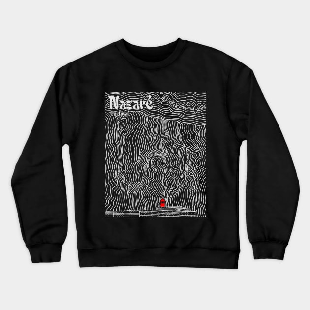 Nazare Portugal Crewneck Sweatshirt by Yeaha